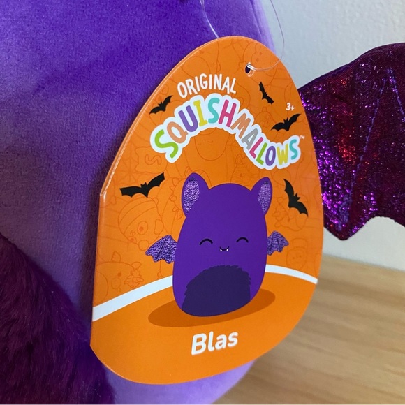 Squishmallow Blas the Purple Bat 8 inch NWT - Picture 2 of 3